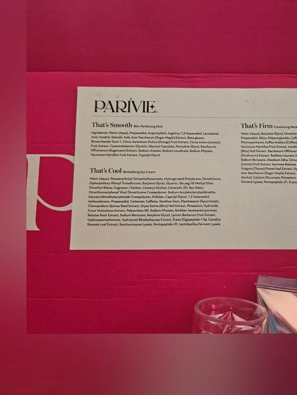 PARÍVIE Paris Hilton 6 Pc Full Size Skincare Gift Set New $449 Value